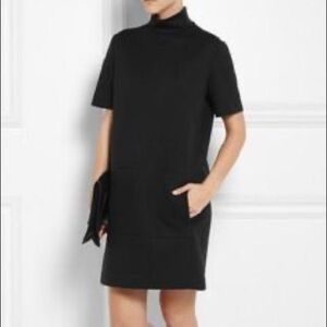 Cedric Charlier Funnel Neck Short Sleeve Dress